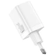 Мережевий зарядний пристрій Baseus Super Si Pro Quick Charger C+U 30W EU White - зображення 1