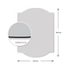 Дзеркальна наклейка Sticker Wall акрил 3D 30 х 40cm х 2mm Silver (S) SW-00001522 - зображення 3