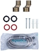 Смеситель для ванны Aquatica PL-5C455C 1/2" гусак изогнутый дивертор встраиваемый шаровой двухвентильный с душевым шлангом хром (33-102-9777220) - изображение 4