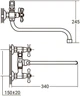 Смеситель для ванны Aquatica PM-5C457C 1/2" гусак изогнутый дивертор встраиваемый шаровой двухвентильный с душевым шлангом хром (33-102-9780220) - изображение 6