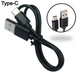 Кабель короткий USB - Type-C Black 30 см - изображение 1