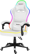 Fotel gamingowy Huzaro HZ-Force 4.4 RGB White - obraz 1