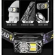 Ліхтар налобний YY-19B-3SMD+2COB (white/yellow/red) Li-Ion USB-C Motion sensor Power indicator магніт кліпса Black - зображення 4