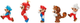 Zestaw figurek Jakks Pacific Super Mario Bros 13883 6 cm 5 szt (0192995416468) - obraz 3