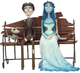 Zestaw figurek Sd Toys The Corpse Bride Emily i Victor na ławce 20 cm (8436546896883) - obraz 5