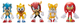 Zestaw figurek Jakks Pacific Sonic The Hedgehog Mr. Eggman + Knuckles + Sonic + Tails + Amy 6 cm 5 szt (0192995419063) - obraz 3