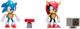 Zestaw figurek z akcesoriami Jakks Pacific Sonic The Hedgehog Sonic and Mighty 10 cm 2 szt (192995415560) - obraz 4