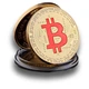 Монета BTC Биткоин Bitcoin в капсуле Red - изображение 1