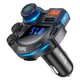 FM трансмітер HOCO Legend DFM01 Bluetooth 5.0 автомобільний адаптер з швидкою зарядкою QC PD 38W Type-C USB модулятор hands free Bluetooth ресивер для авто з підтримкою MicroSD та USB флешки - изображение 4
