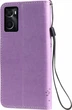 Чехол книжка OPPO A96 Кот и Дерево Lilac (30472-3B) - изображение 2