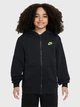 Подростковая теплая толстовка с капюшоном для девочки Nike K Nsw Club Flc Hd Fz Ls Lbr FD3004-011 146-156 см Черная (197600459861) - изображение 5