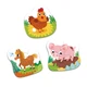 Пазл Картонний Дитячий Dodo 3 в 1 "День На Фермі" 9 деталей - зображення 4