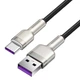 Кабель Baseus Cafule Series Metal Data Cable USB to Type-C 66W 2m Black (CAKF000201) - зображення 1