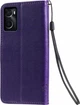 Чехол книжка OPPO A96 Кот и Дерево Violet (30472-2F) - изображение 2