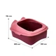 Туалет для кішок Taotaopets 268802 Лоток для котів 40*30*20 cm Pink з лопаткою - зображення 7