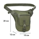 Сумка тактична на пояс AOKALI Outdoor A9001 (Green) однотонна армійська чоловіча з ремінцем - зображення 6