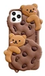 Гумовий чохол Gingerbread Bear на iPhone 13 / коричневий - зображення 1