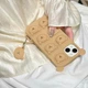 Гумовий чохол Cute Soft Bear на iPhone XR / коричневий - зображення 7