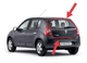 Ущільнювач задніх дверей ляди Renault Sandero / Dacia Sandero (2007-2012) - зображення 1