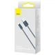 Прочный дата кабель Baseus Dynamic Series USB to Lightning 2.4A (1m) Slate Gray - изображение 6