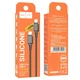Кабель для зарядки Hoco X101 Type-C to Type-C Assistant silicone charging data cable 1м Черный - изображение 4