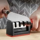 Ручная точилка для ножей Fast Sharpener с трехэтапной системой заточки Черно-красная - изображение 10