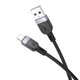 Кабель для зарядки Hoco X109 Lightning Energy silicone charging data cable 3м Чорний - зображення 2