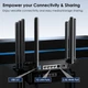 Маршрутизатор WAVLINK AX6000 Wi-Fi 6 Дводіапазонний ігровий маршрутизатор з WAN 2,5 Гбіт/с 4 x 1000 Мбіт/с LAN, Mesh - изображение 5