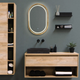 Дзеркало капсула дерев'яне з LED-підсвіткою Luxury Wood Freedom&nbsp;Natural Oak&nbsp;Дуб 50x80 см - зображення 7