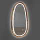 Дзеркало асиметричне дерев'яне з LED-підсвіткою Luxury Wood Dali Natural Walnut Горіх 55x85 см - зображення 2