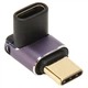 Перехідник кутовий USB Type-C M/F LED (USB 4.0, 40Gbps, 240W, 8K) Metal Type-6 (48656) - зображення 2