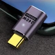 Переходник адаптер OTG USB Type-C M/F LED (USB 4.0, 40Gbps, 240W, 8K) Metal Type-1 (48651) - изображение 5