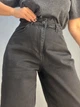 Джинсы женские Its Basic 3474 skater jeans мом бананы стрейчевые увеличенные размеры 46 черные - изображение 4