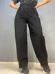 Джинсы женские Its Basic 3474 skater jeans мом бананы стрейчевые увеличенные размеры 46 черные - изображение 6