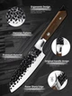 Ніж шеф кухаря Grandsharp Santoku Knife 5 дюймів у подарунковій коробці - зображення 3