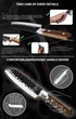 Ніж шеф кухаря Grandsharp Santoku Knife 5 дюймів у подарунковій коробці - зображення 4