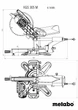 Пила торцювальна Metabo KS 305 M (619003000) - зображення 14