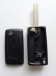 Корпус викидного ключа Peugeot 207 307 308 407 Galakey 2 кнопки батарейка на корпусі лезо HU83 (01-01) - зображення 2