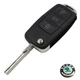 Корпус выкидного ключа для Skoda 3 кнопки лезвие HU66 Galakeys (14-03) - изображение 1