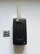 Корпус викидного ключа для Citroen C1 C2 С3 С4 Berlingo Galakeys 3 кнопки батарейка на платі (05-14) - зображення 1