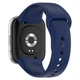 Ремінець для Xiaomi Redmi Watch 3 Active силікон кнопка темно-синій - зображення 3