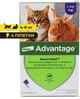 Краплі від бліх Elanco (Bayer) Advantage Адвантейдж для котів і кролів вагою від 4 кг до 8 кг (4 піпетки) - изображение 1