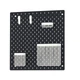 Комбінація перфорованих плит IKEA SKADIS чорний, 56x56 см, 595.159.45 - зображення 2