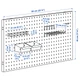 Перфорированный картон IKEA BROR набор из 20 шт., черный 305.704.14 - изображение 2