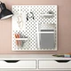 Комбінація перфорованих плит IKEA SKADIS білий, 56x56 см, 296.375.52 - зображення 1