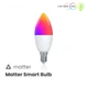 Розумна WiFi лампочка MOES Matter Tuya Smart LED Bulb E14 6W 2700K-6500K Apple Home, Google Home, Alexa - изображение 9