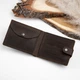 Іменний шкіряний чоловічий гаманець з гравіюванням, Brown, Malina Leather - зображення 2