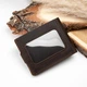 Мужское портмоне из натуральной кожи в деревянной коробке, Brown, Malina Leather - изображение 6