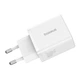 Сетевое зарядное устройство Baseus Cube 30W два порта Type-C+USB быстрая зарядка QC3.0/PD3.0 (P10111404213-00) White - изображение 5
