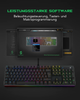 Ігрова клавіатура Black Shark SIXGILL K2 / Механічна / Blue Switches / RGB підсвітка / UKR / Black Б/В - зображення 5